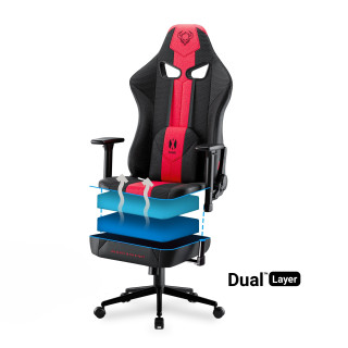 Otroški stol DIABLO X-Player 2.0 škrlatno siv