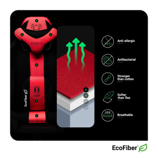 Otroški stol DIABLO X-Player 2.0 škrlatno siv