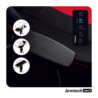 Otroški stol DIABLO X-Player 2.0 škrlatno siv