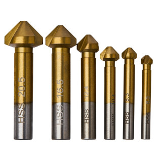 Komplet 6 stožčastih rezalnikov za les KD983