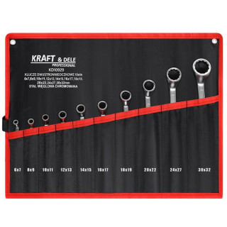 Dvostranski obročni ključi 10 kosov KD10929