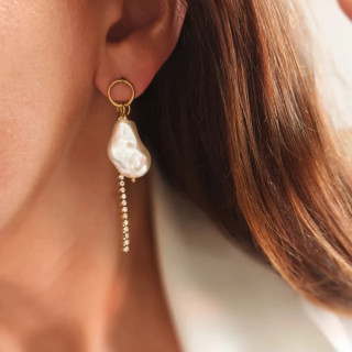 Ženski viseči uhani iz kirurškega jekla