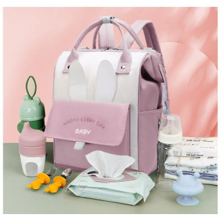 Funkcionalni roza nahrbtnik za mame in očete