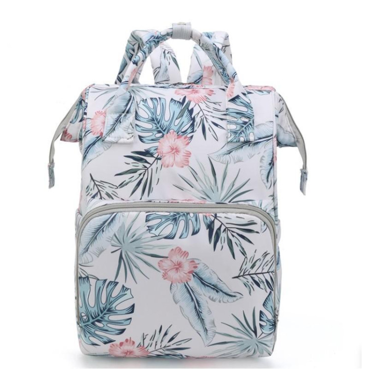 Bel cvetlični nahrbtnik za mame