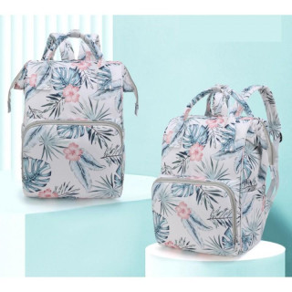 Bel cvetlični nahrbtnik za mame