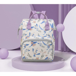 Funkcionalni nahrbtnik s cvetličnim vzorcem za mame