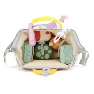 Funkcionalni nahrbtnik s cvetličnim vzorcem za mame