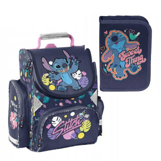Šolski komplet aktovke in peresnice LILO in STITCH premium