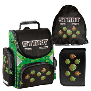 Šolski komplet MINECRAFT iz vrhunske aktovke, torbe in peresnice