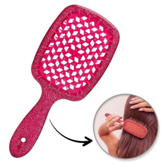 Temno roza krtača za lase