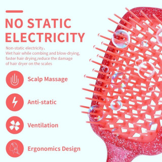 Temno roza krtača za lase