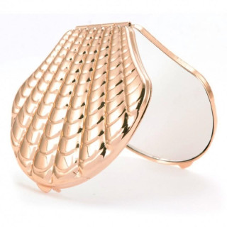 Odprto kovinsko ogledalo v obliki školjke