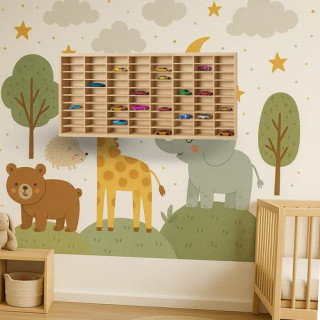 Lesena polica za avtomobile - tovornjak