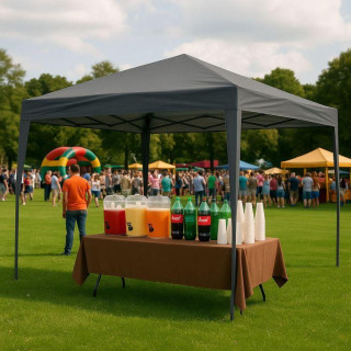 Siv avtomatski vrtni šotor - 3x3 m