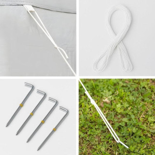 Avtomatski bel vrtni šotor - 3x3 m