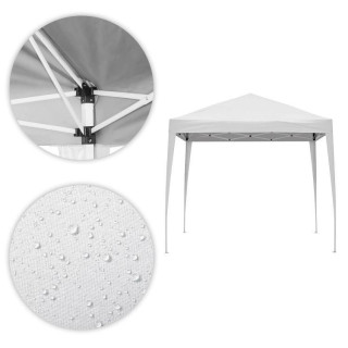 Avtomatski bel vrtni šotor - 3x3 m