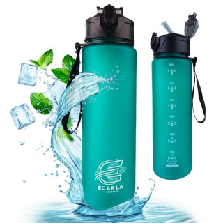 Mat turkizna steklenica za vodo - 750 ml