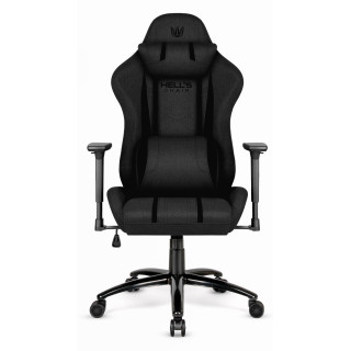 Črn igralni stol iz blaga HELLS CHAIR HC-1013