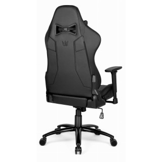 Črn usnjen igralni stol HELLS CHAIR HC-1013