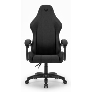 Črni igralni stol iz blaga HELLS CHAIR HC-1014
