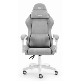 Sivo-bel igralni stol iz blaga HELLS CHAIR HC-1014