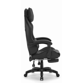 Črn igralni stol iz blaga HELLS CHAIR HC-1039 2.0