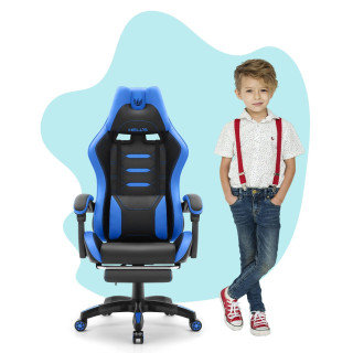 Otroški modro-črni igralni stol HELLS CHAIR HC-1039 2.0