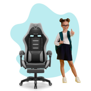 Sivo-črni otroški igralni stol HELLS CHAIR HC-1039 2.0