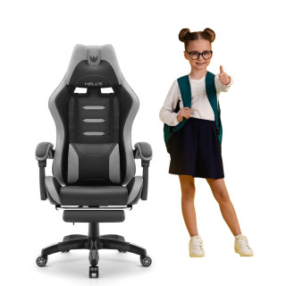 Sivo-črni otroški igralni stol HELLS CHAIR HC-1039 2.0