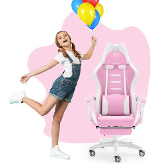 Otroški roza igralni stol HELLS CHAIR HC-1039 2.0