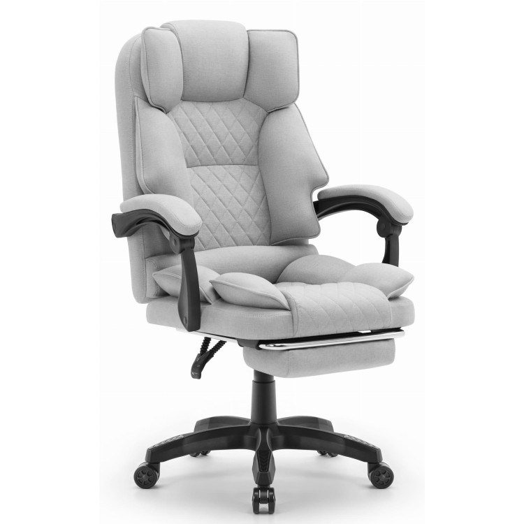 Pisarniški stol HELLS iz sive tkanine HC-1031