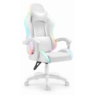Bel igralni stol HELLS CHAIR HC-1000 LED RGB