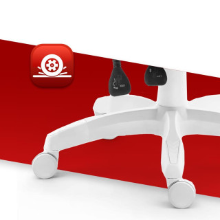 Bel igralni stol HELLS CHAIR HC-1000 LED RGB