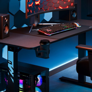 Višinsko nastavljiva črna miza DIABLO X-TENSIO 1400