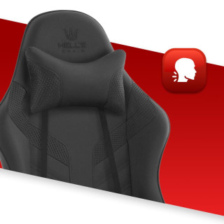 Črni blagajniški igralni stol HELLS CHAIR HC-1007 2.0