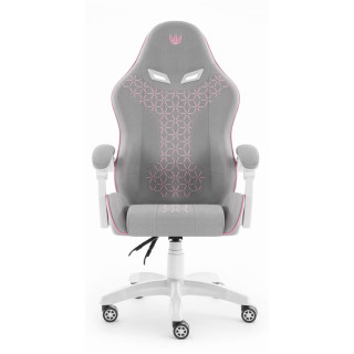 Sivo-roza blagajniški igralni stol HELLS CHAIR HC-1008 2.0