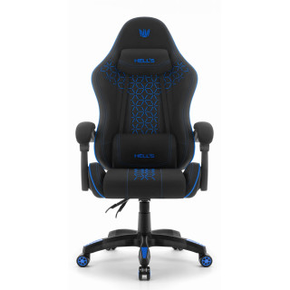 Črno-moder blagajniški igralni stol HELLS CHAIR HC-1008 2.0
