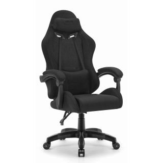 Črni blagajniški igralni stol HELLS CHAIR HC-1012