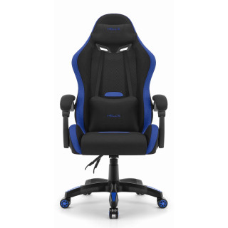 Črno-moder igralni stol iz blaga HELLS CHAIR HC-1012