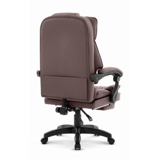 Rjav usnjen pisarniški stol HELLS Chair HC-1031