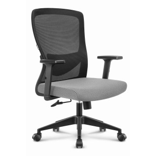 Sivo-črni pisarniški stol HELLS Chair HC-1040 Lite