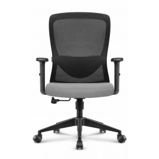 Sivo-črni pisarniški stol HELLS Chair HC-1040 Lite