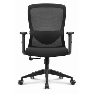 Črn pisarniški stol HELLS Chair HC-1040 Lite