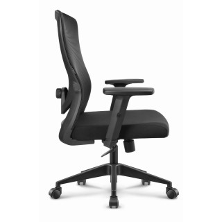 Črn pisarniški stol HELLS Chair HC-1040 Lite