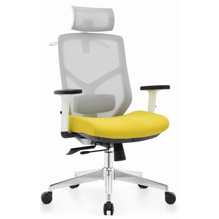 Belo-rumen ergonomski stol HELLS Chair HC-1052