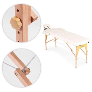 Lesena miza za masažo in rehabilitacijo, 2-segmentna