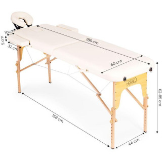 Lesena miza za masažo in rehabilitacijo, 2-segmentna