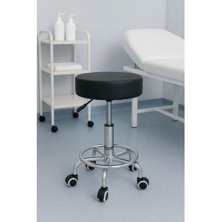 Nastavljiv črn vrtljiv stol