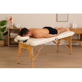 3-segmentna lesena miza za masažo in rehabilitacijo