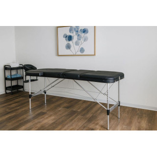 Aluminijasta masažna in rehabilitacijska miza s 3 segmenti